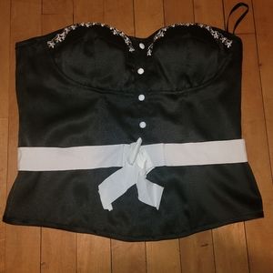 Sleeveless corset top